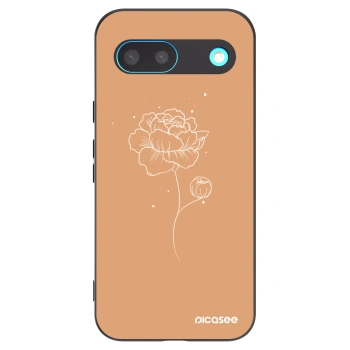 Picasee silikonový černý obal pro Google Pixel 8 - Peonies