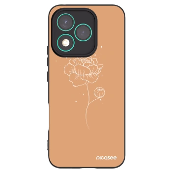 Picasee silikonový černý obal pro Honor 400 Lite 5G - Peonies