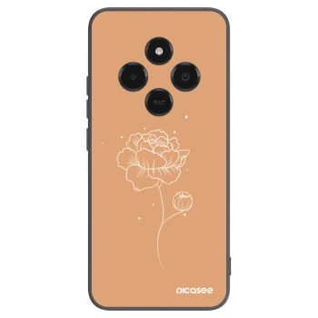 Picasee silikonový černý obal pro Xiaomi Poco C75 - Peonies