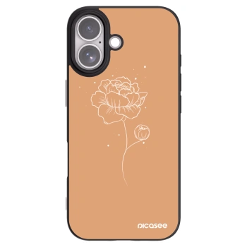 Picasee silikonový černý obal pro Apple iPhone 17 - Peonies