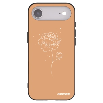 Picasee silikonový černý obal pro Apple iPhone Air - Peonies