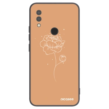 Picasee silikonový černý obal pro Xiaomi Redmi 7 - Peonies