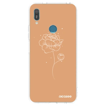 Picasee silikonový průhledný obal pro Huawei Y6 2019 - Peonies