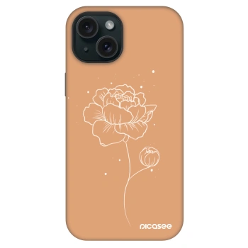 Picasee Fashion Case MagSafe Apple iPhone 15 - Peonies