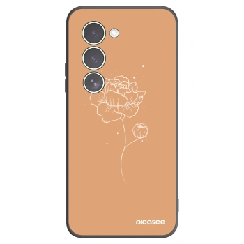 Picasee silikonový černý obal pro Xiaomi Redmi 15 5G - Peonies