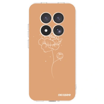 Picasee silikonový průhledný obal pro Xiaomi Redmi Note 15 Pro 4G - Peonies