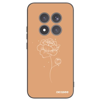 Picasee silikonový černý obal pro Xiaomi Redmi Note 15 Pro+ - Peonies