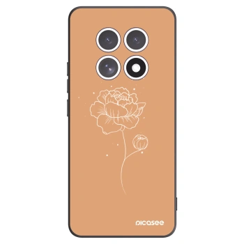 Picasee silikonový černý obal pro Xiaomi Redmi Note 15 - Peonies
