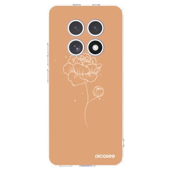 Picasee silikonový průhledný obal pro Xiaomi Redmi Note 15 - Peonies