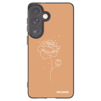 Picasee silikonový černý obal pro Samsung Galaxy S26+ - Peonies
