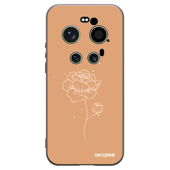 Picasee silikonový černý obal pro Xiaomi 17 Ultra - Peonies