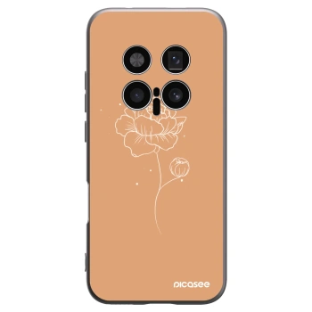Picasee silikonový černý obal pro Honor Magic8 Pro 5G - Peonies