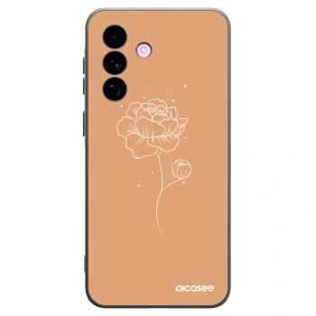 Picasee silikonový černý obal pro Samsung Galaxy A57 5G - Peonies