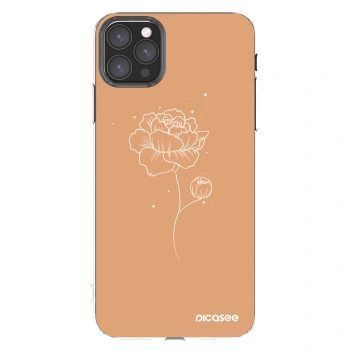 Picasee silikonový průhledný obal pro Apple iPhone 11 Pro Max - Peonies