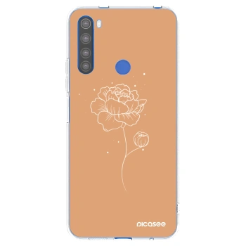 Picasee silikonový průhledný obal pro Xiaomi Redmi Note 8T - Peonies