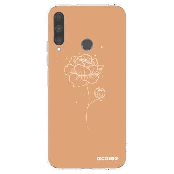 Picasee silikonový průhledný obal pro Huawei P40 Lite E - Peonies
