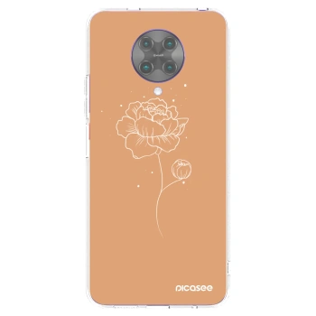 Picasee silikonový průhledný obal pro Xiaomi Poco F2 Pro - Peonies