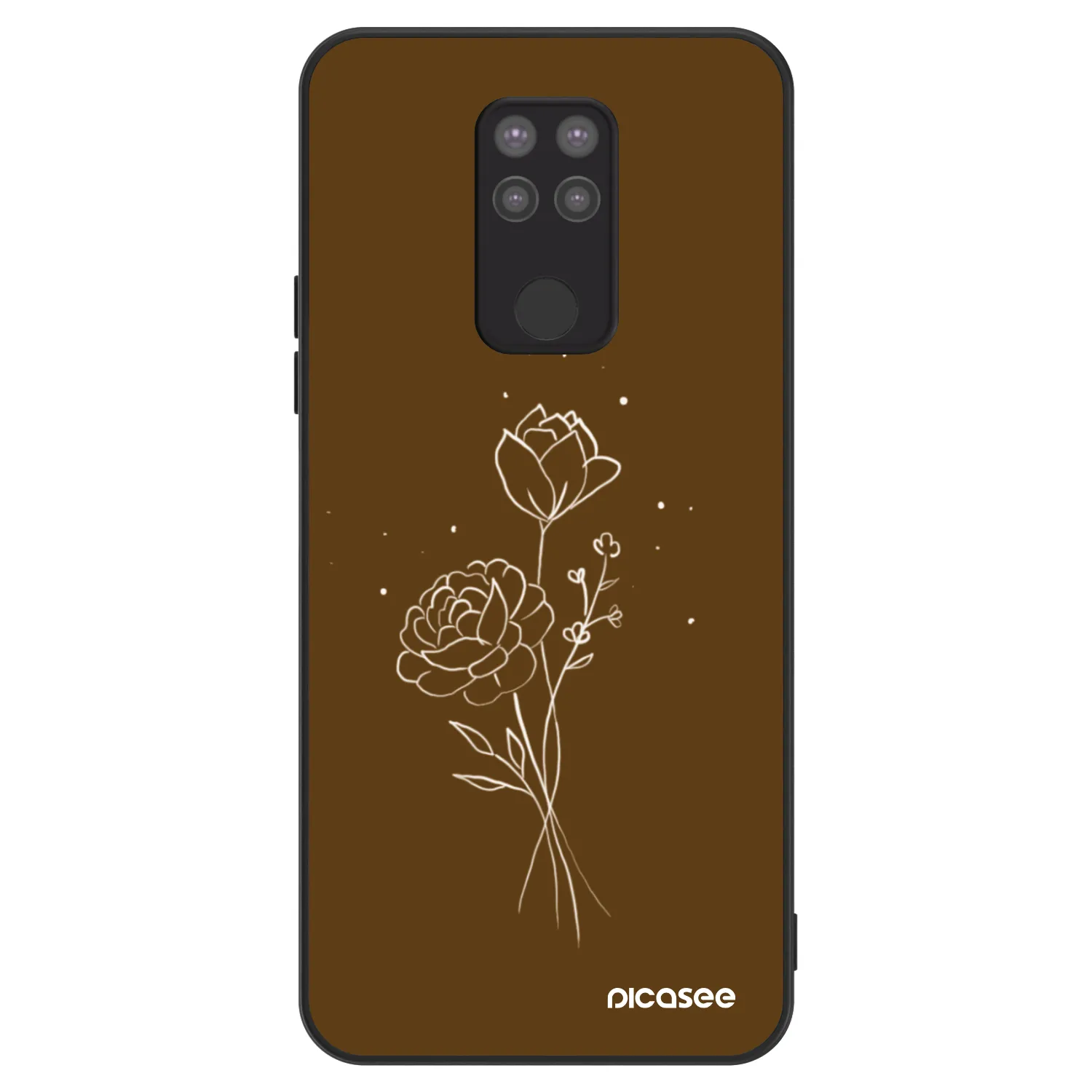 Picasee ULTIMATE CASE pro Xiaomi Redmi Note 9 - Brown flowers