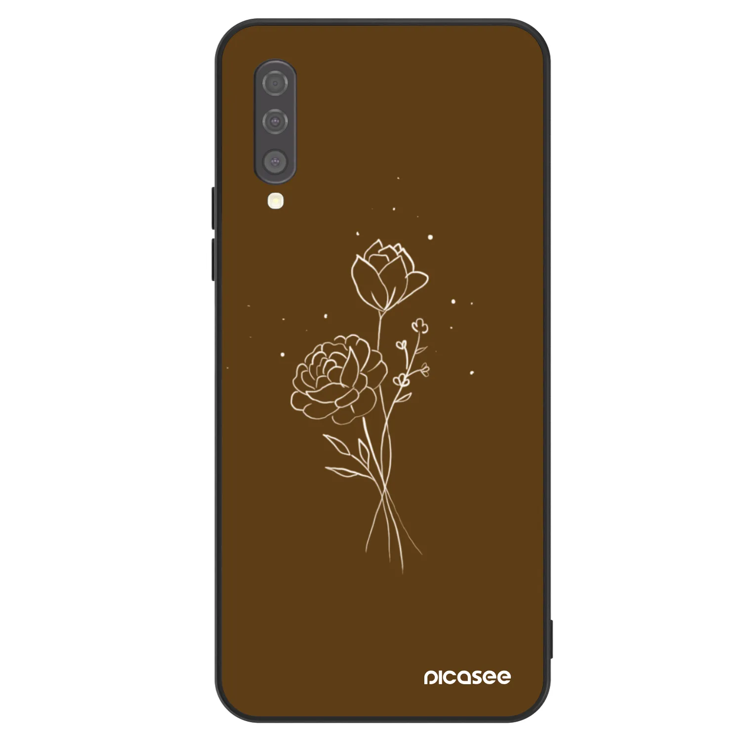 Picasee ULTIMATE CASE pro Samsung Galaxy A50 A505F - Brown flowers