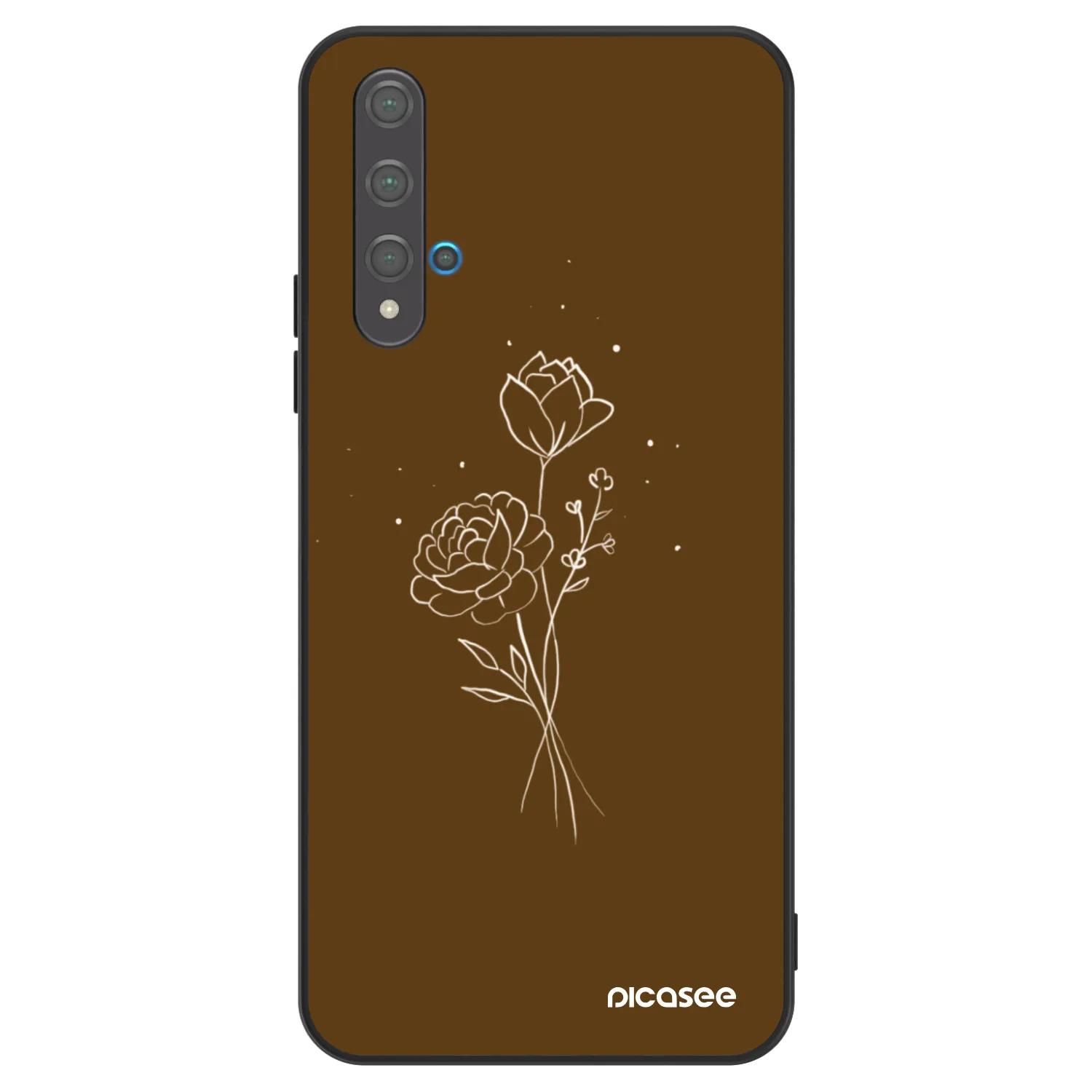 Picasee ULTIMATE CASE pro Huawei Nova 5T - Brown flowers