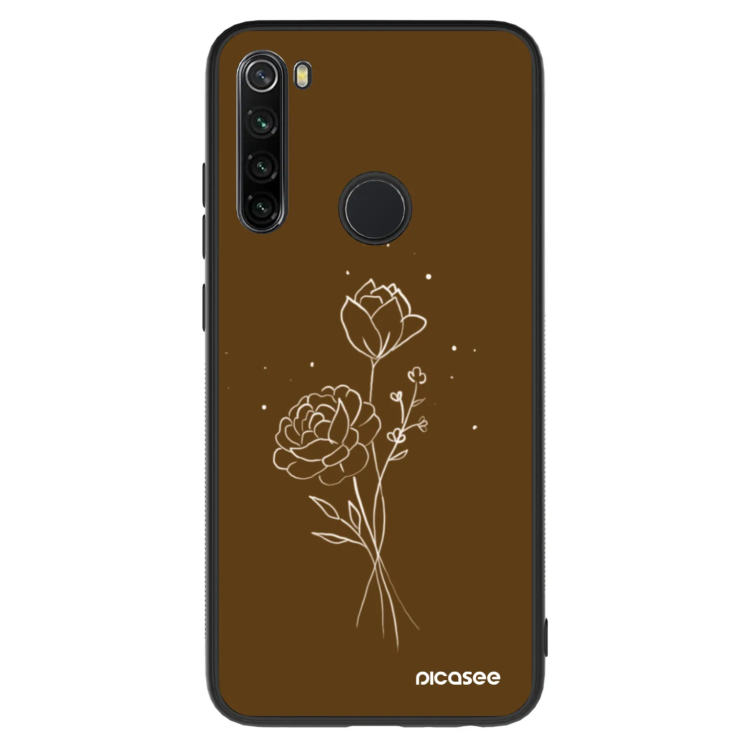 Picasee ULTIMATE CASE pro Xiaomi Redmi Note 8 - Brown flowers