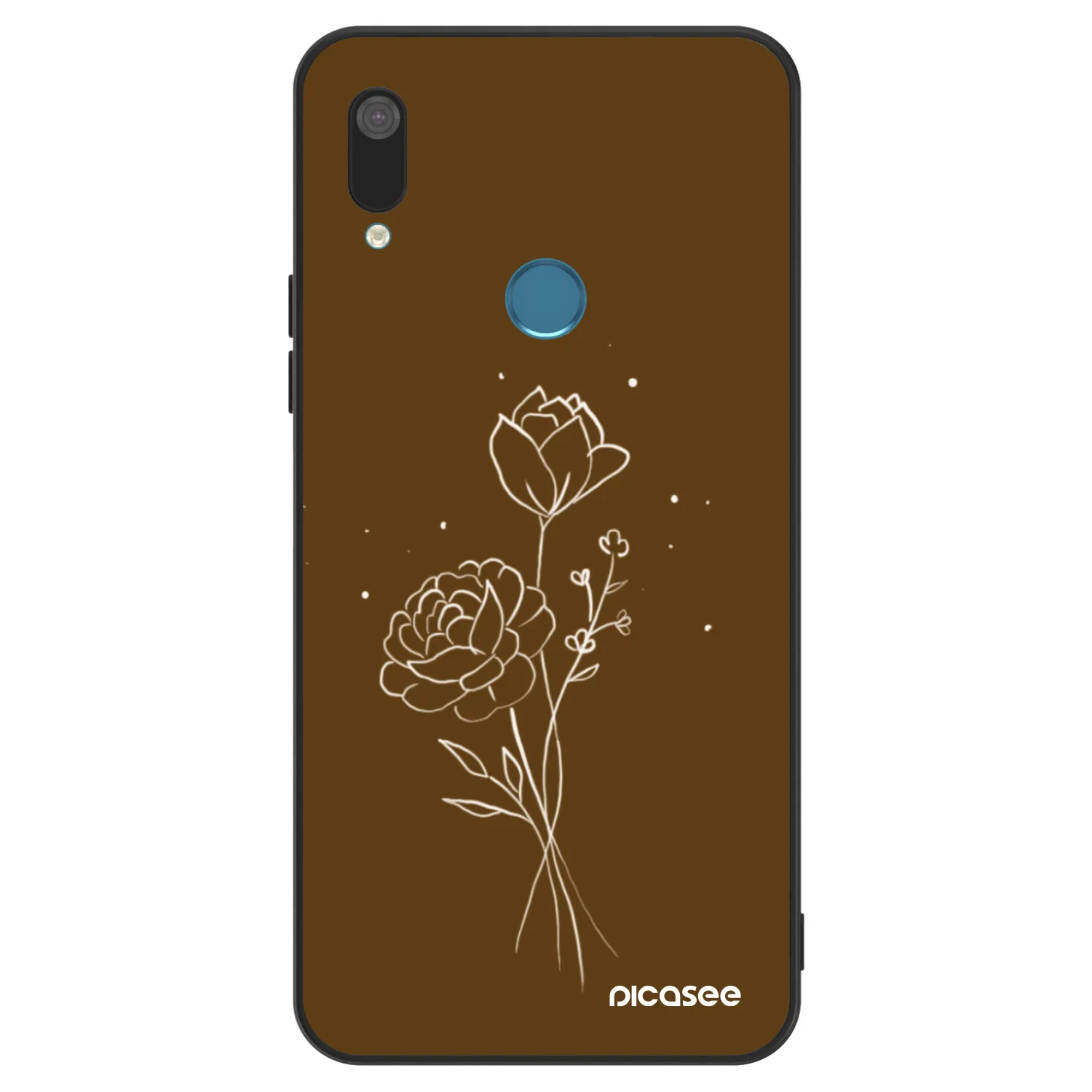 Picasee ULTIMATE CASE pro Huawei Y7 2019 - Brown flowers