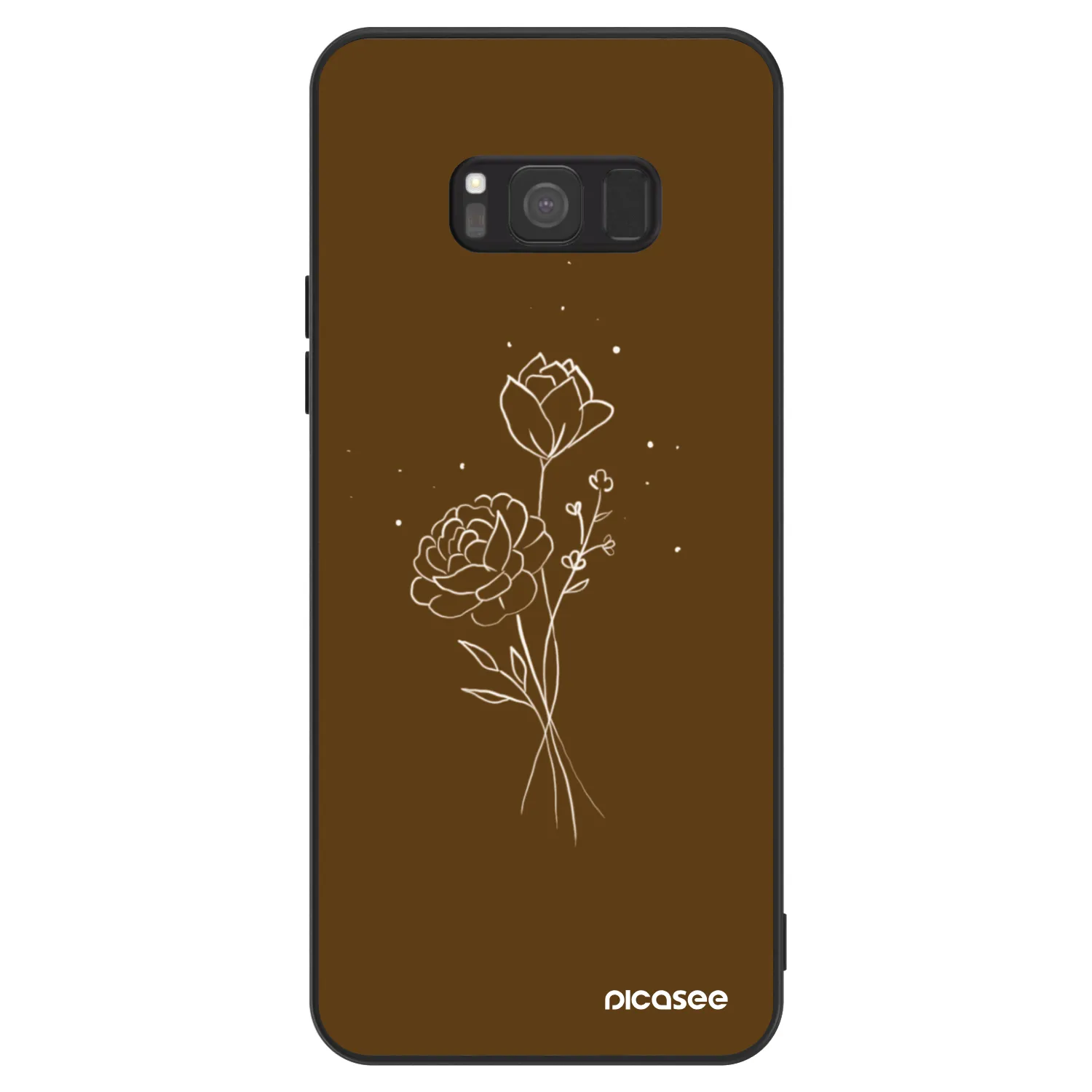 Picasee ULTIMATE CASE pro Samsung Galaxy S8 G950F - Brown flowers