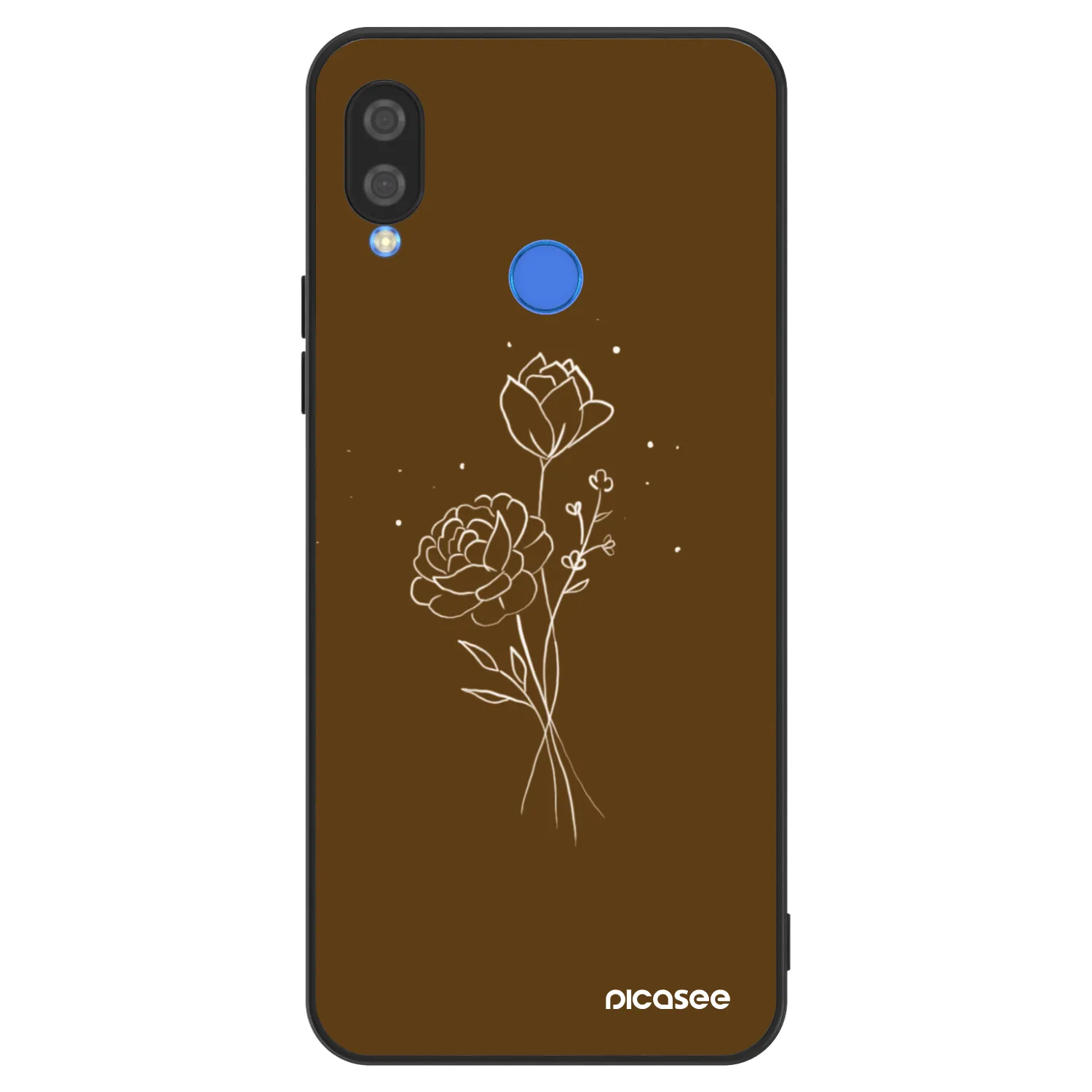 Picasee ULTIMATE CASE pro Huawei Nova 3 - Brown flowers