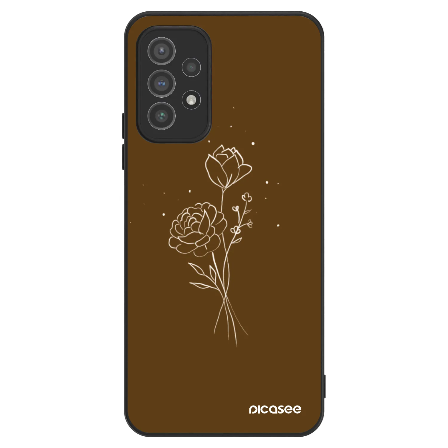 Picasee ULTIMATE CASE pro Samsung Galaxy A72 A725F - Brown flowers