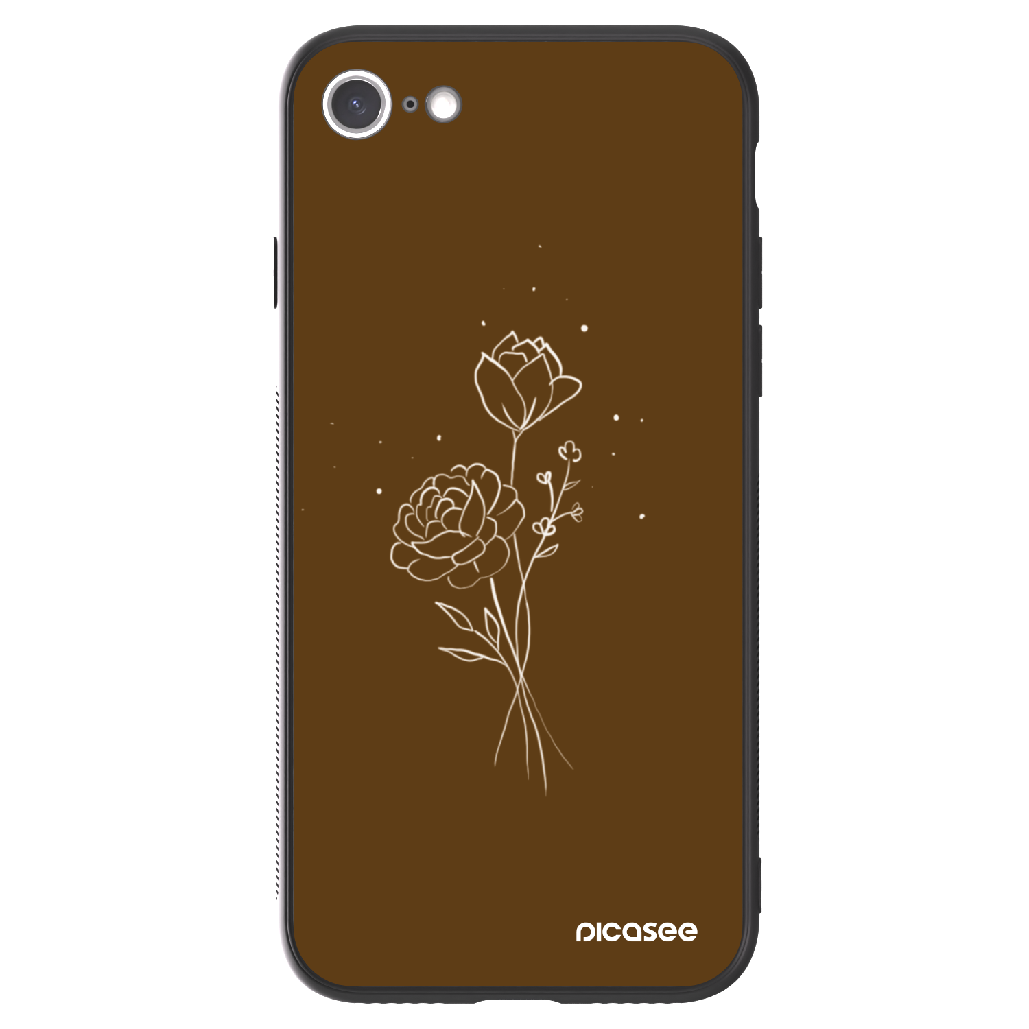 Picasee ULTIMATE CASE pro Apple iPhone 8 - Brown flowers