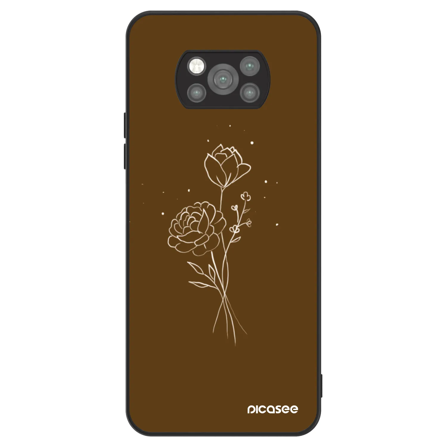 Picasee ULTIMATE CASE pro Xiaomi Poco X3 Pro - Brown flowers