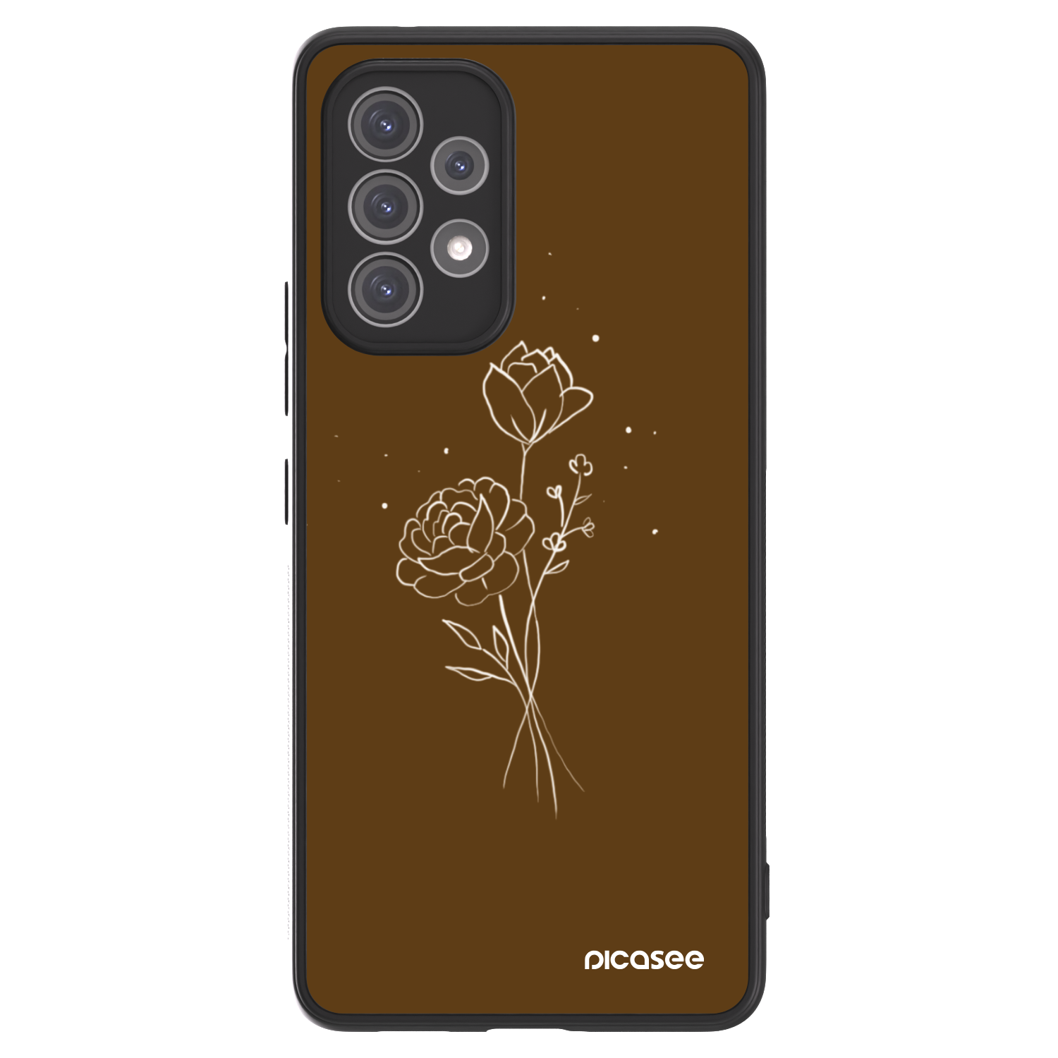 Picasee ULTIMATE CASE pro Samsung Galaxy A52s 5G A528B - Brown flowers
