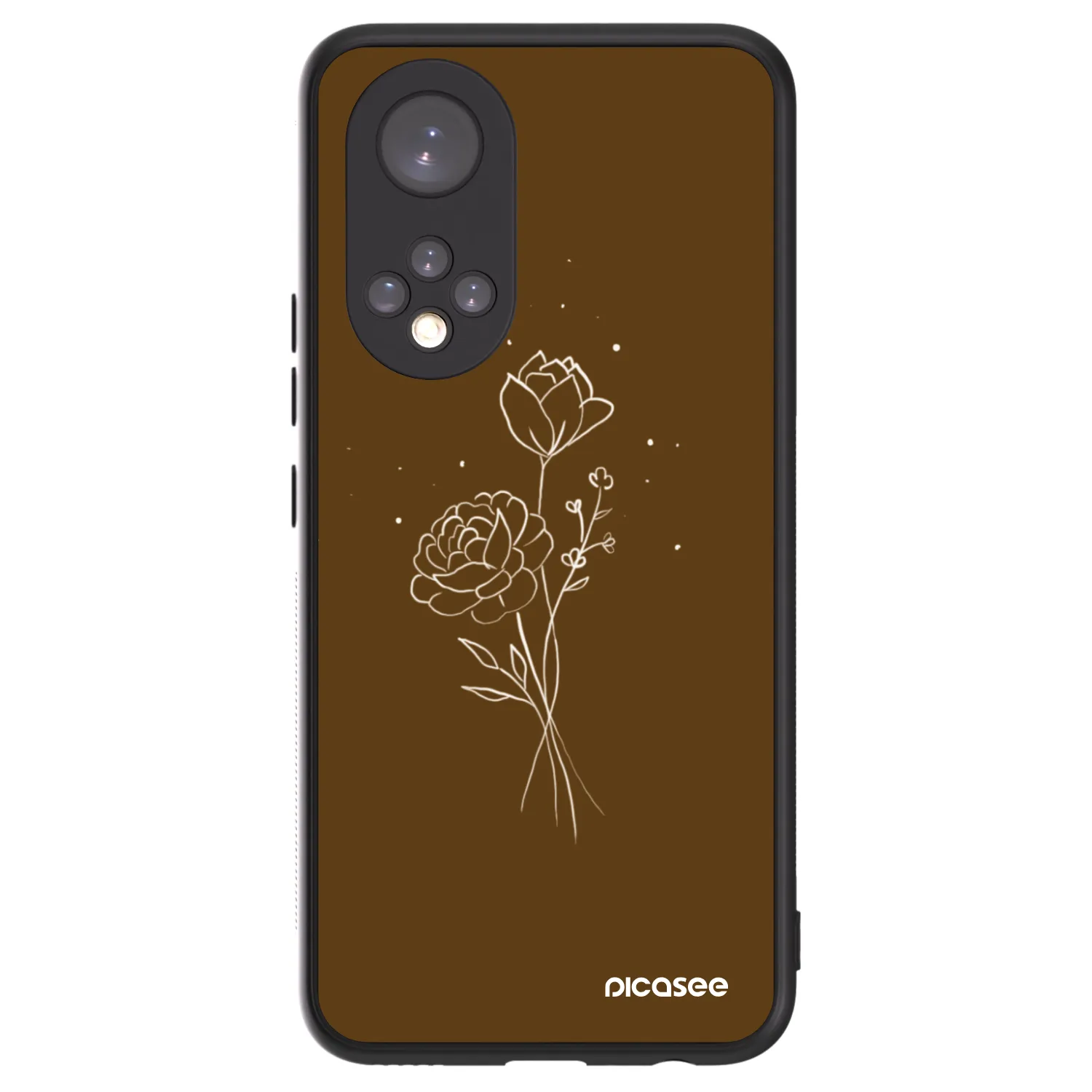 Picasee ULTIMATE CASE pro Honor 50 5G - Brown flowers