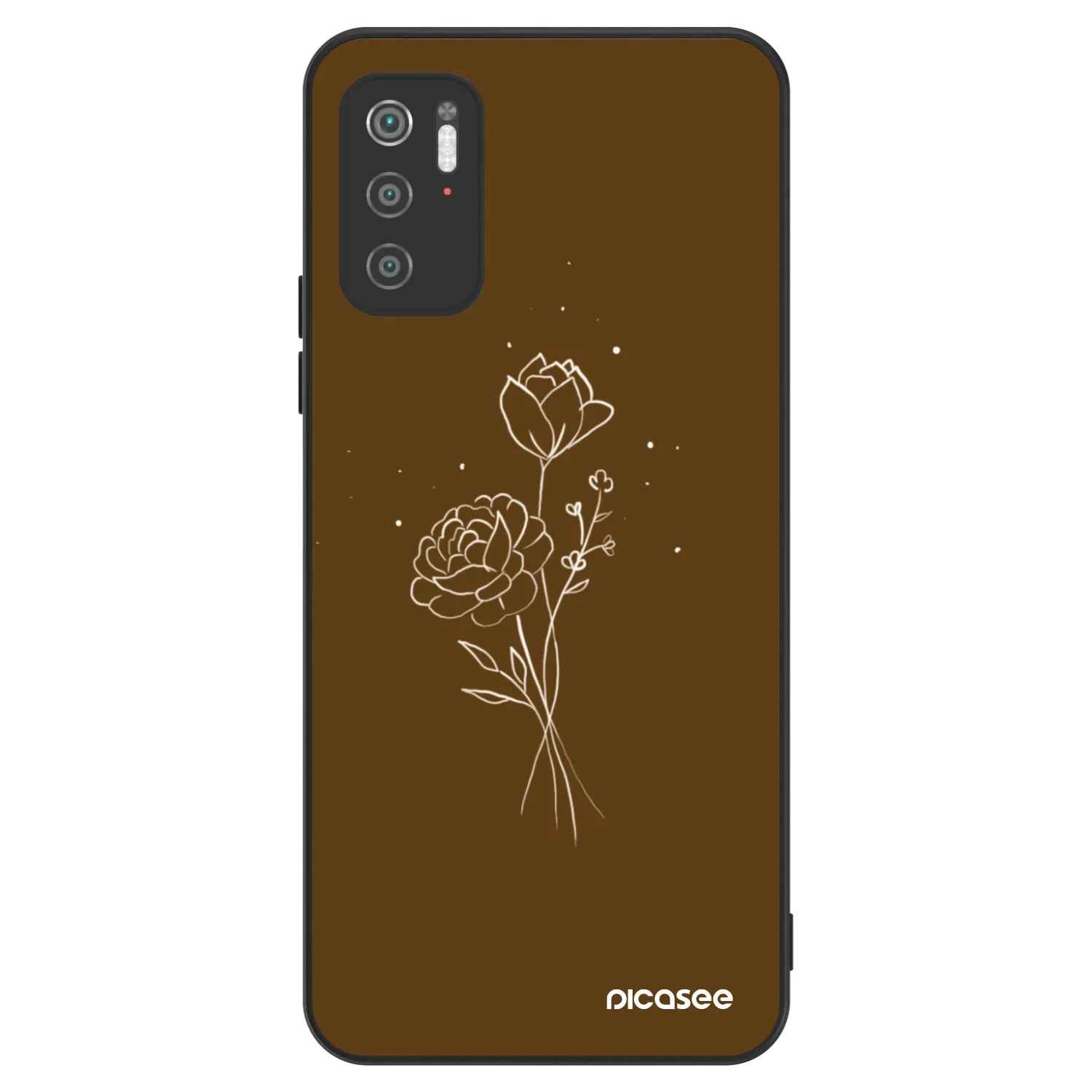 Picasee ULTIMATE CASE pro Xiaomi Poco M3 Pro 5G - Brown flowers