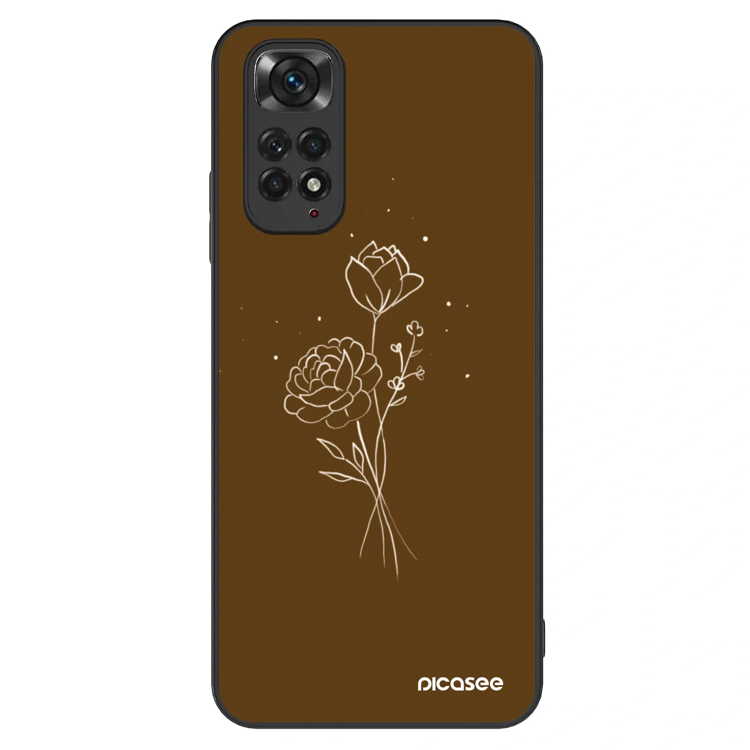 Picasee ULTIMATE CASE pro Xiaomi Redmi Note 11S 4G - Brown flowers
