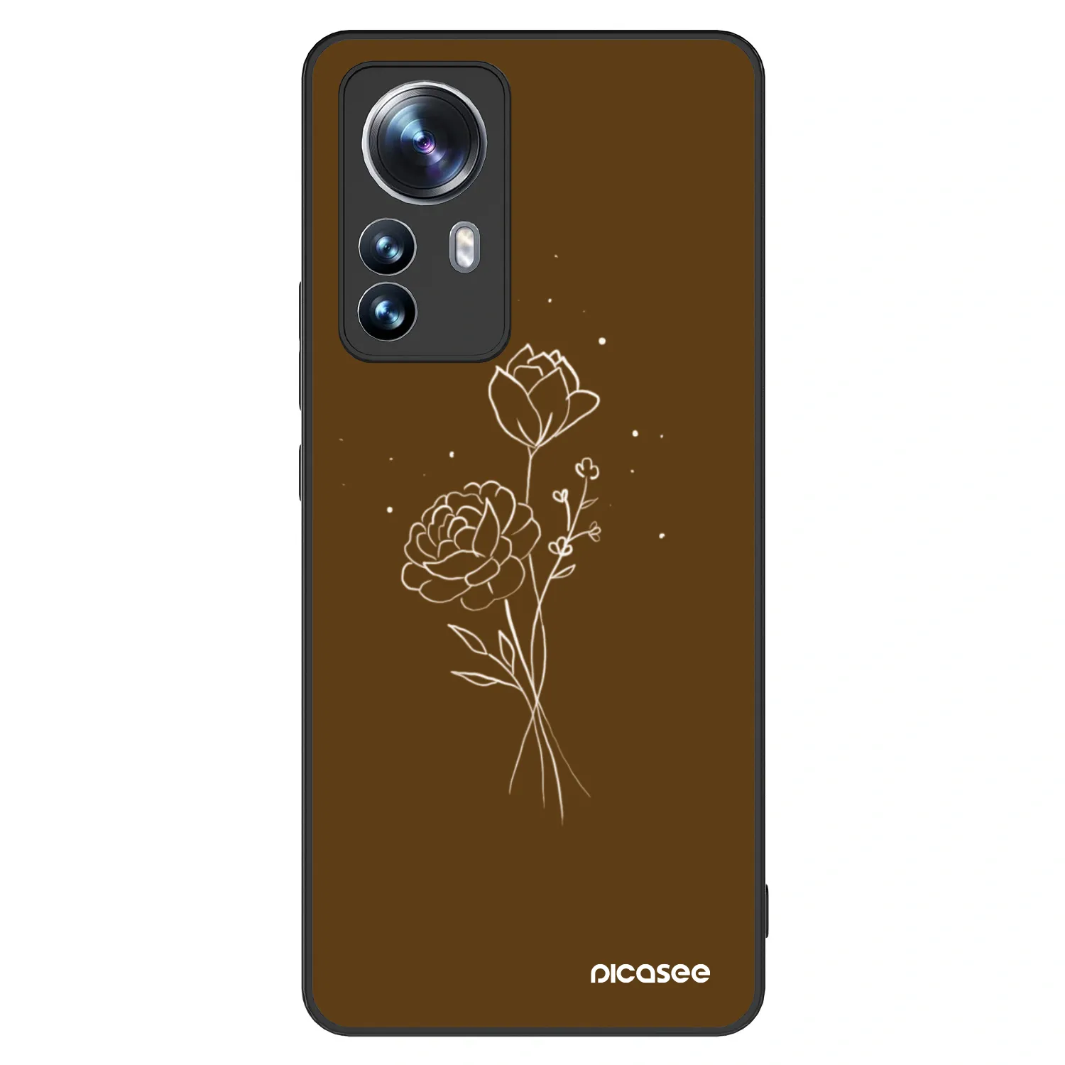 Picasee ULTIMATE CASE pro Xiaomi 12 Pro - Brown flowers