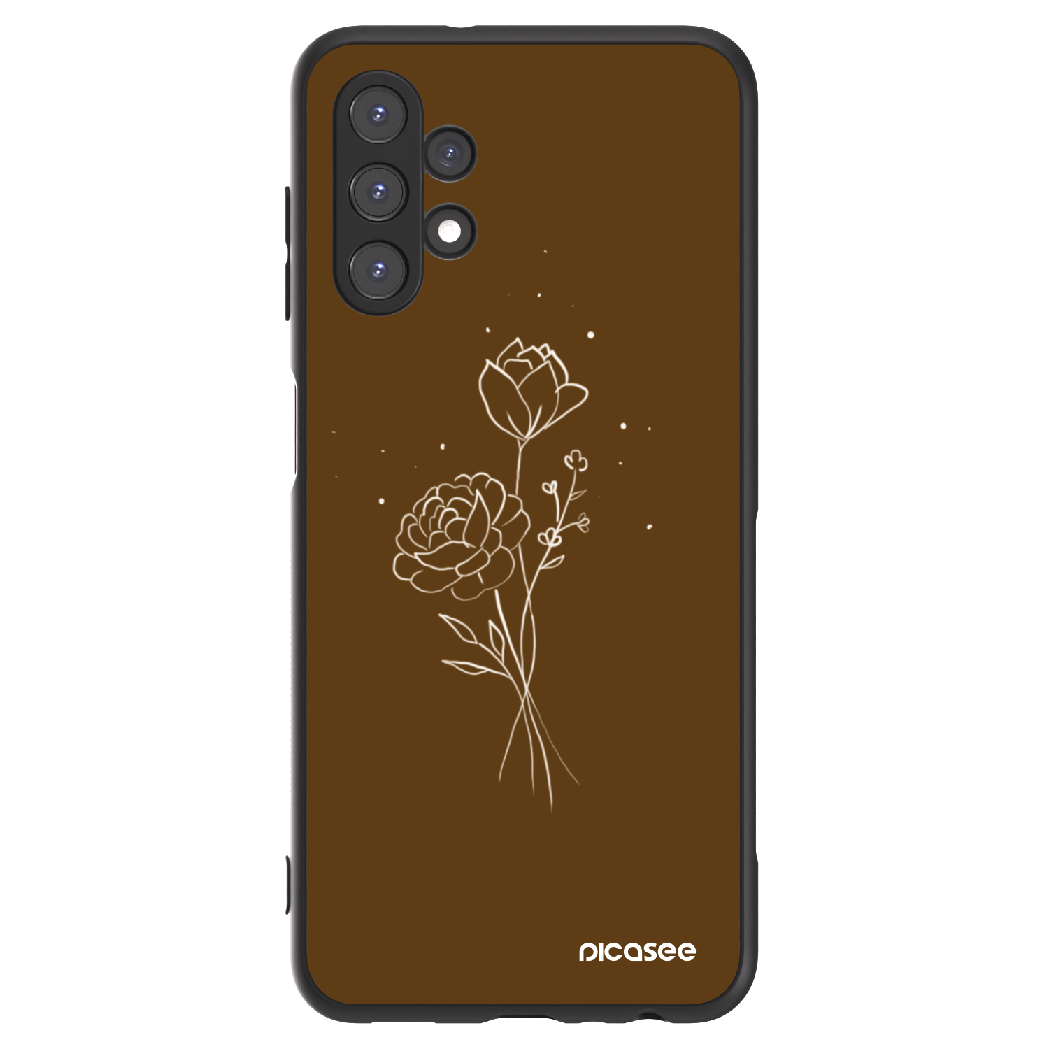 Picasee ULTIMATE CASE pro Samsung Galaxy A13 4G A135 - Brown flowers