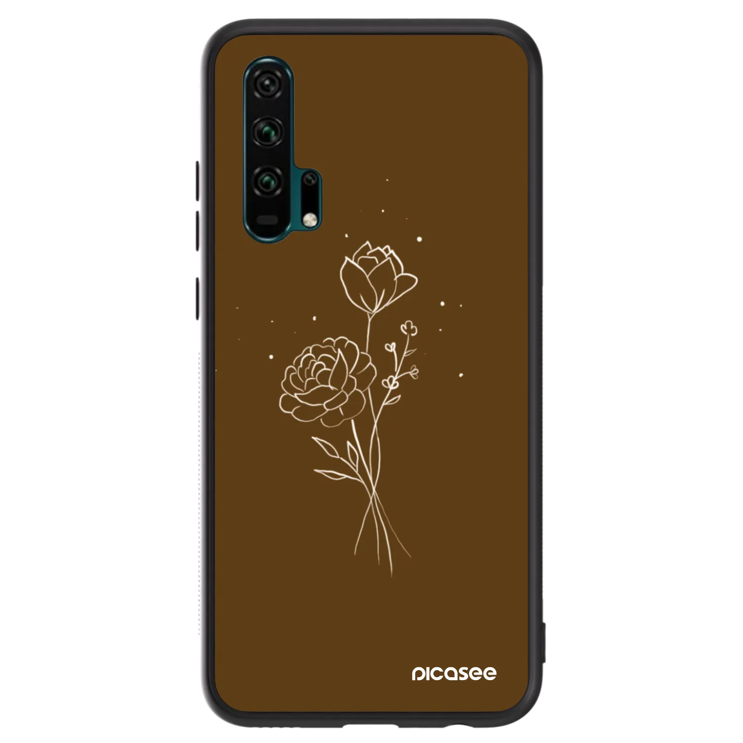 Picasee ULTIMATE CASE pro Honor 20 Pro - Brown flowers