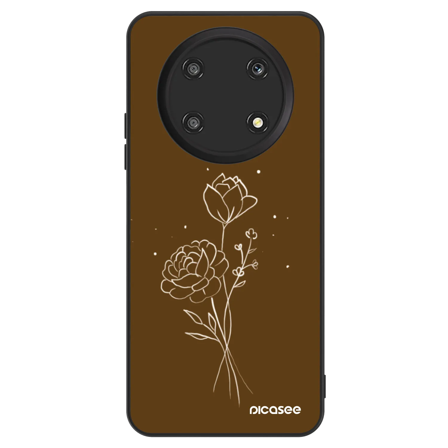 Picasee ULTIMATE CASE pro Honor Magic4 Lite 5G - Brown flowers
