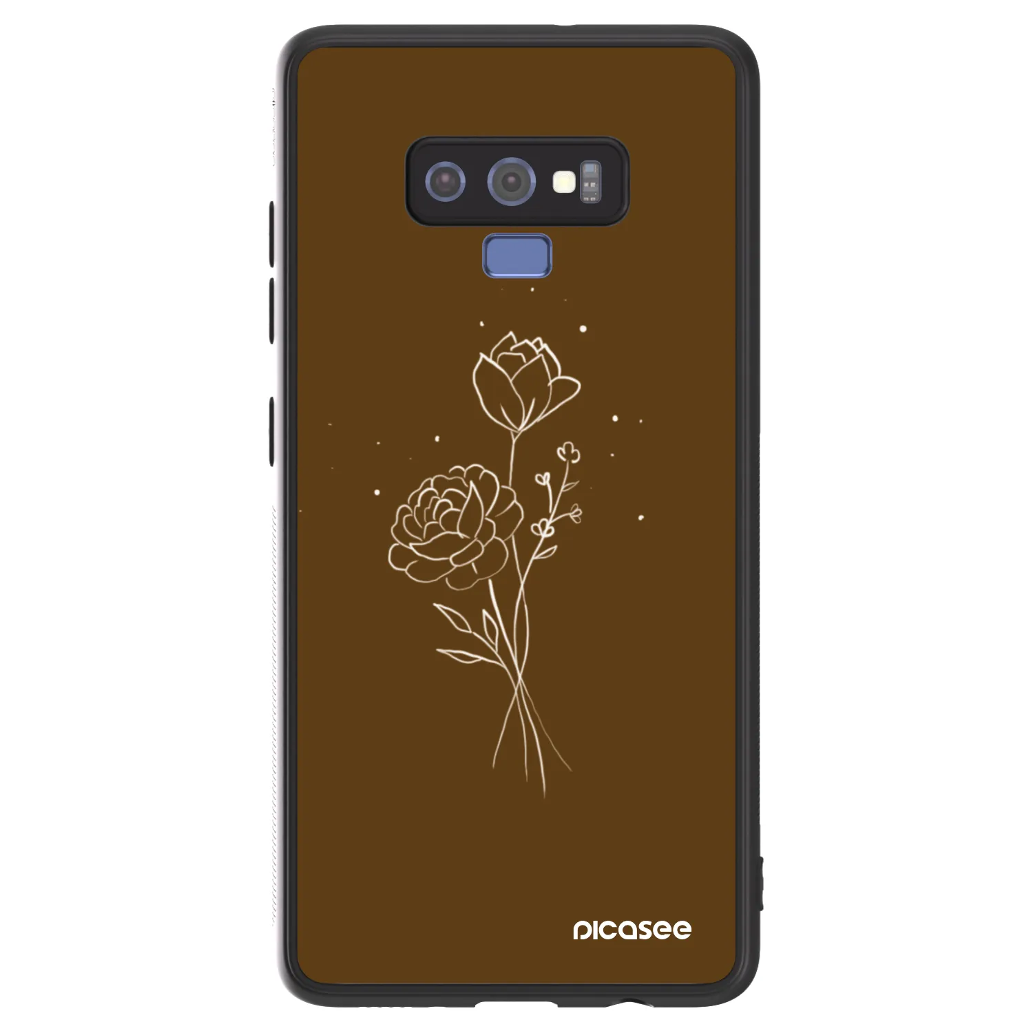 Picasee ULTIMATE CASE pro Samsung Galaxy Note 9 N960F - Brown flowers