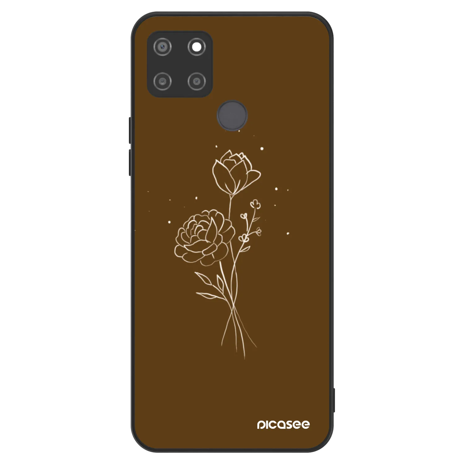 Picasee ULTIMATE CASE pro Realme C21Y - Brown flowers