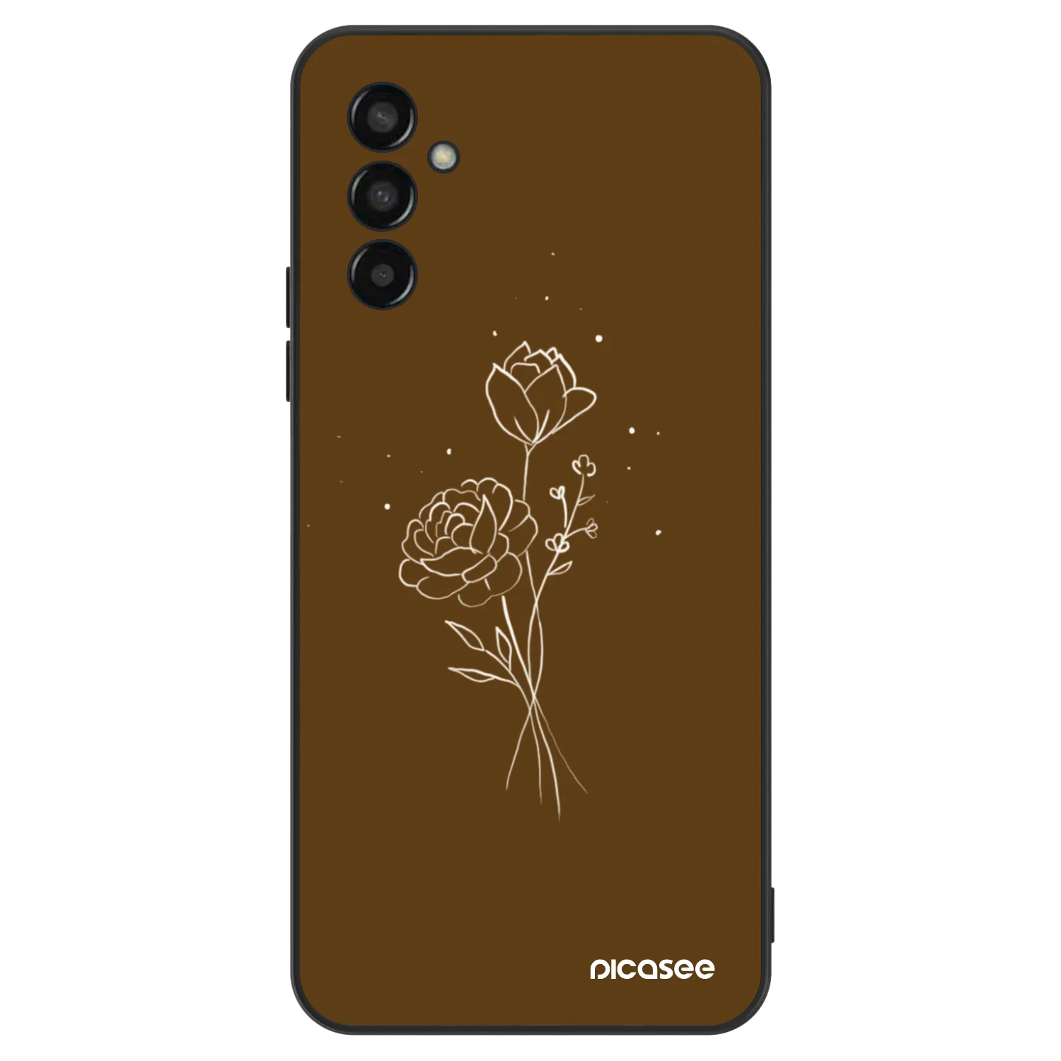Picasee ULTIMATE CASE pro Samsung Galaxy M13 M135F - Brown flowers