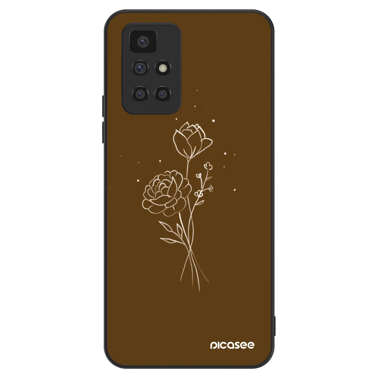 Picasee ULTIMATE CASE pro Xiaomi Redmi 10 (2022) - Brown flowers