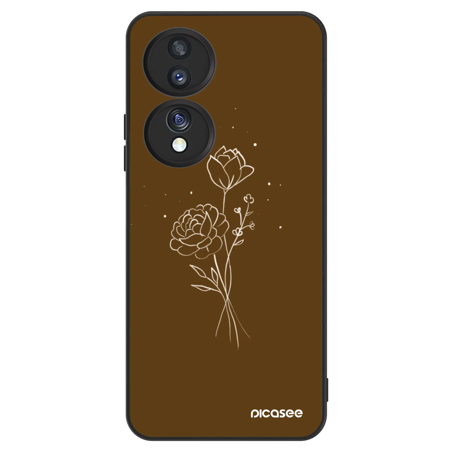 Picasee ULTIMATE CASE pro Honor 70 - Brown flowers