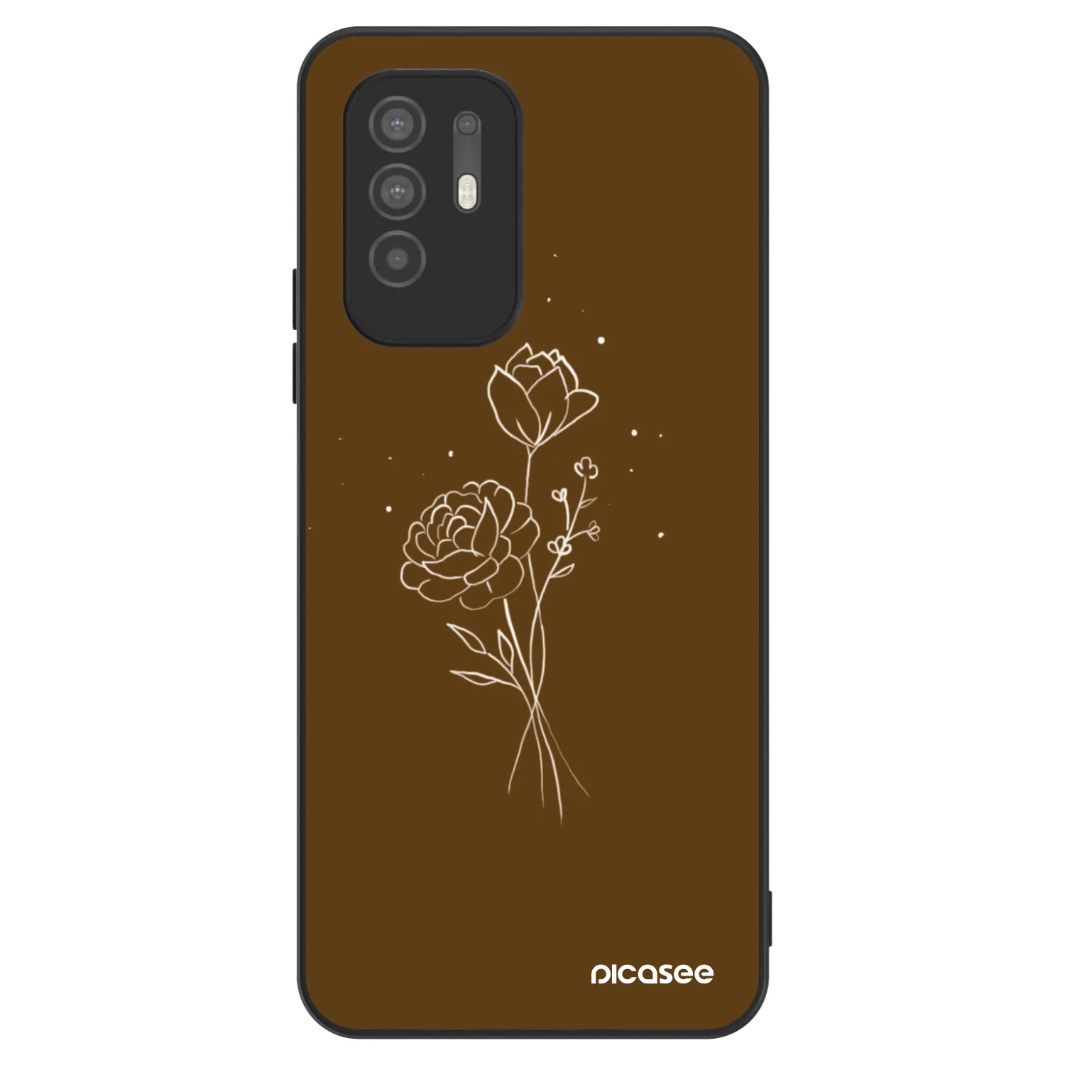 Picasee ULTIMATE CASE pro OPPO A94 5G - Brown flowers