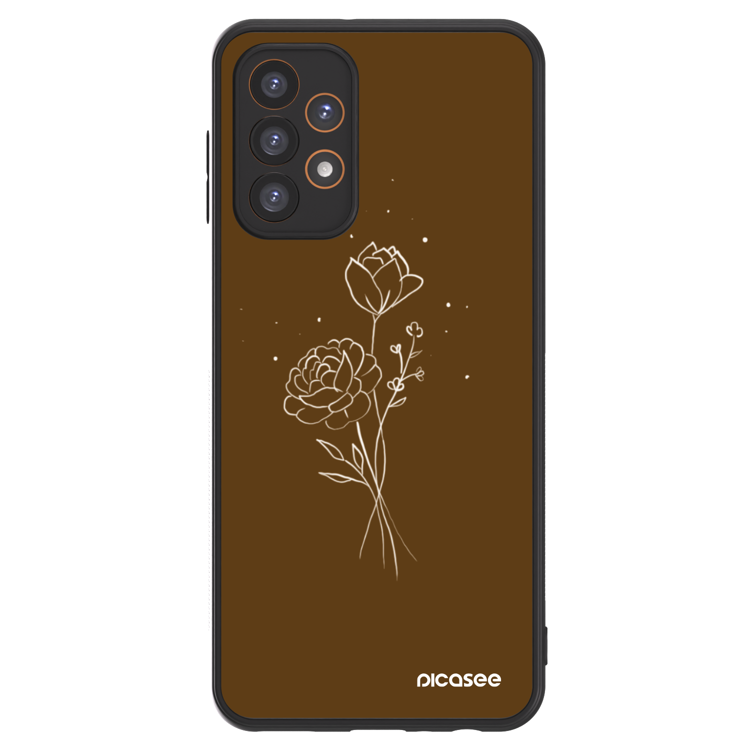 Picasee ULTIMATE CASE pro Samsung Galaxy A23 A236B 5G - Brown flowers