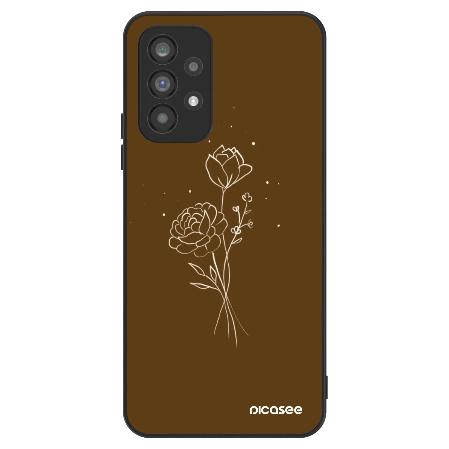 Picasee ULTIMATE CASE pro Samsung Galaxy A73 5G - Brown flowers