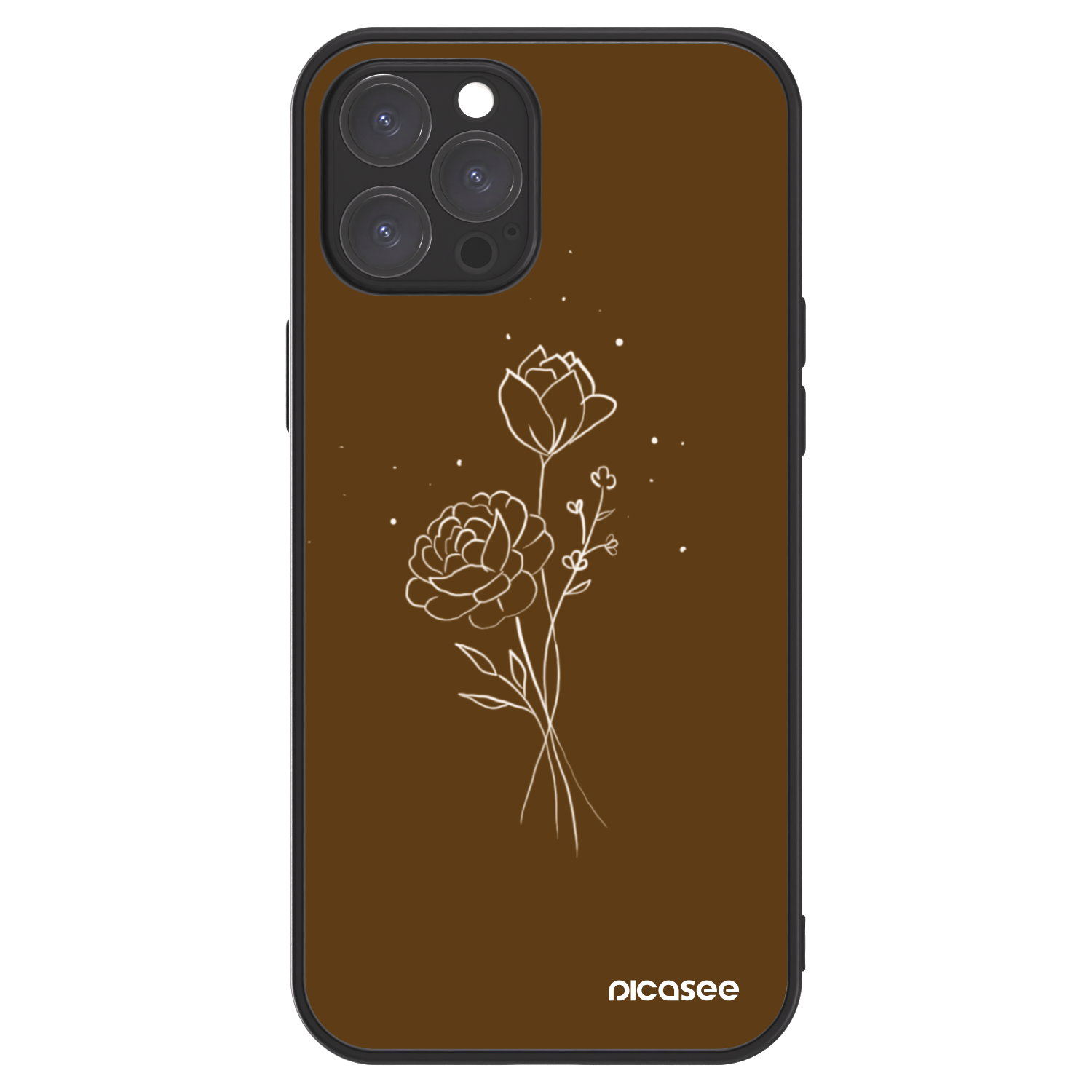 Picasee ULTIMATE CASE MagSafe pro Apple iPhone 12 Pro Max - Brown flowers