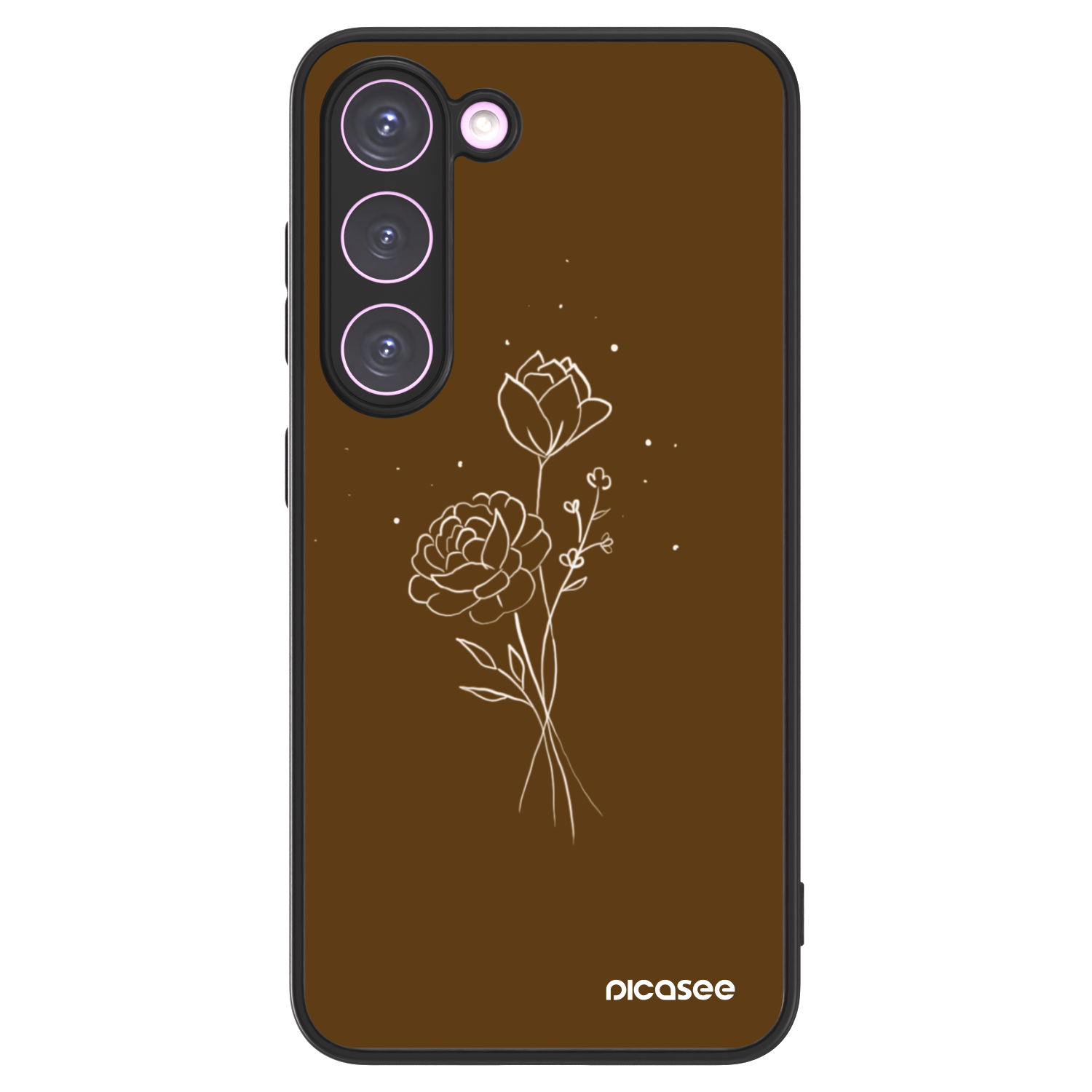 Picasee ULTIMATE CASE pro Samsung Galaxy S23 5G - Brown flowers