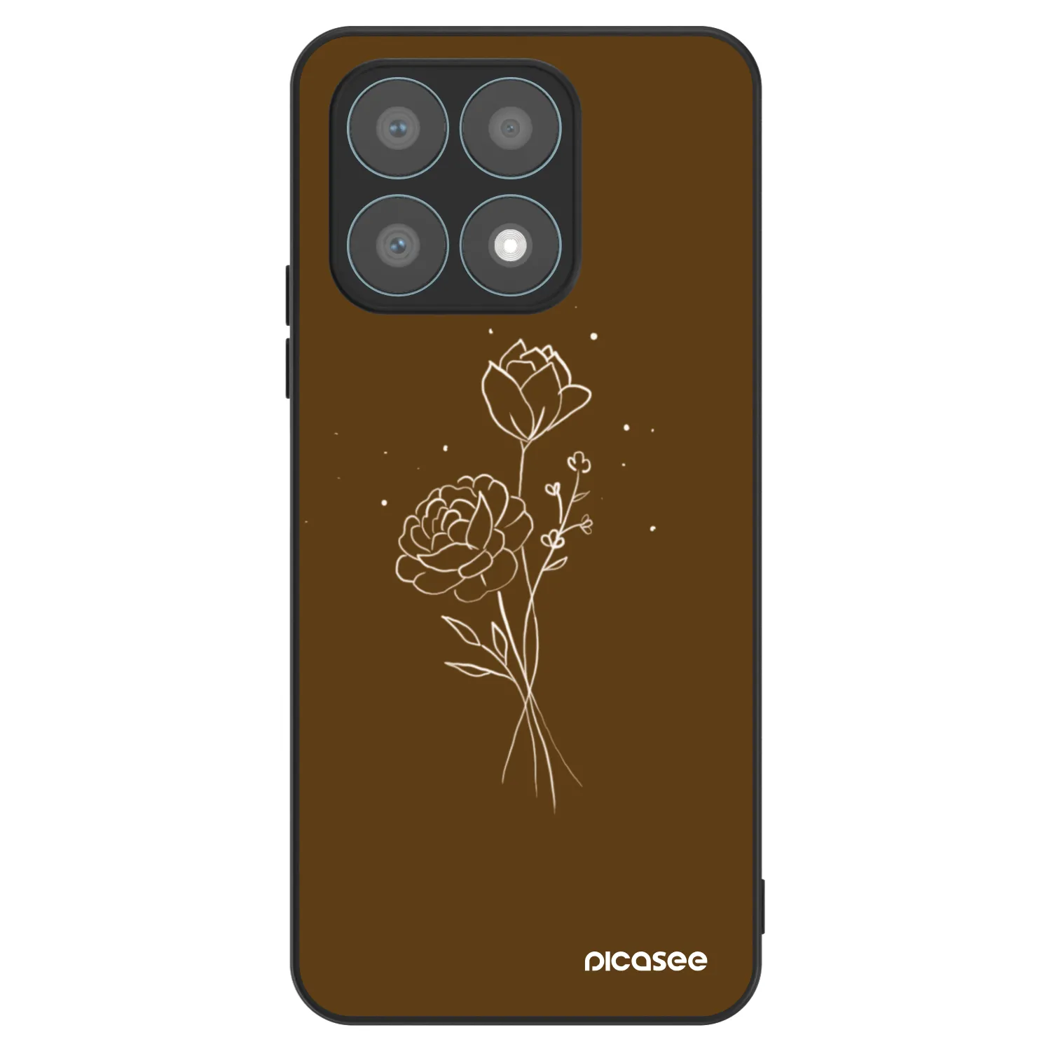 Picasee ULTIMATE CASE pro Honor X8a - Brown flowers